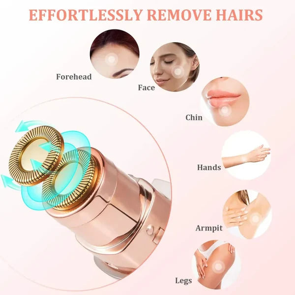 Electric Women's Eyebrow Trimmer and Facial Hair Remover